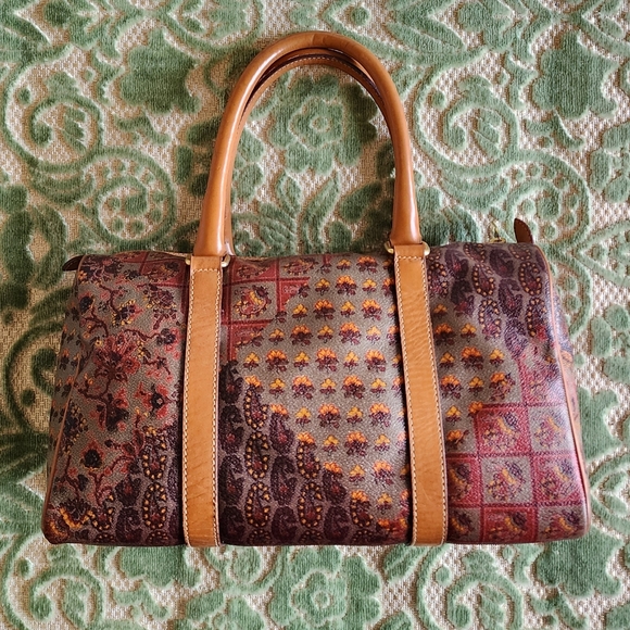 Vintage Escada Brown Leather Speedy Bag - Picture 2 of 10